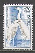 France 1975 Bird / Egret / Nature / Conservation 1v (n23229)
