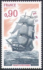 France 1975 La Melpomene/ Ships/ Boats/ Nautical/ Sailing/ Transport/ Frigate/ Navy 1v (n23272)