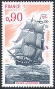 France 1975 La Melpomene/ Ships/ Boats/ Nautical/ Sailing/ Transport/ Frigate/ Navy 1v (n23272)