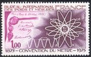 France 1975 Metric/ Metre/ Measurement/ Rule/ Atomic Symbols 1v (n30969)