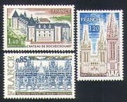 France 1975 Tourism / Buildings / Architecture / Law Courts / Chateau 3v set (n33018)