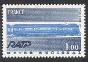France 1975 Train/ Transport / Metro / Underground / Rail / Railways 1v (n24506)