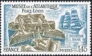 France 1976 Atlantic Museum/ Ships/ Boats/ Nautical/ Sailing/ Transport/ Museums/ Building 1v (n44722)