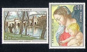 France 1977 Art  /  Paintings  /  Bridge  /  Virgin 2v set (n30672)