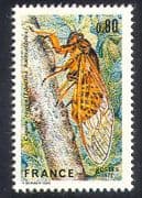 France 1977 Cicada / Insects / Nature / Conservation 1v n23811