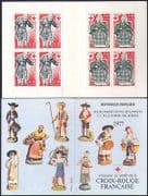 France 1977 Red Cross / Medical / Health / Welfare / Crib Figures / Carving 8v bklt b4479r