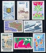 France 1977 Regions / Transport / Rail / Building 8v (n29170)
