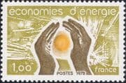 France 1978 Energy Conservation/ Sun/ Solar Power/ Hands 1v (n46144)