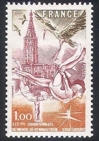 France 1978 Gymnastics  /  Birds  /  Sport  /  Nature 1v (n29193)