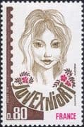 France 1978 "Juvexniort 78" Stamp Exhibition/ Girl/ StampEx/ Animation 1v (n46140)