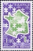 France 1978 Regional Planning Boards 15th AnniversaryFrance 1978 / Map/ Jigsaw/ People 1v (n46327)