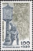 France 1978 Stamp Day/ Postman/ Pillar Box/ Post/ Mail/ Uniforms/ People 1v (n45062)