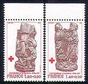 France 1980 Red Cross / Medical / Health / Grapes 2v (n30554)