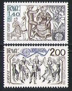 France 1981 Europa / Dance / Music / Animation 2v set n31877