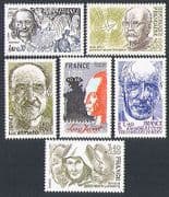 France 1981 Red Cross / Health / Music / Composer / Film / Cinema / People 6v set (n31881)
