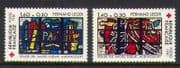 France 1981 Red Cross / Stained Glass 2v set (n20410)