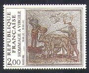 France 1981 Virgil /Poetry/ Oxen/ Ploughing/ Farming/ Art/ Mosaic/ Ceramics 1v (n37642)