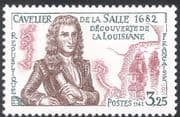 France 1982 Cavelier de la Salle/ Louisiana/ Sailing Ship/ Explorer/ Exploration/ People/ Ships/ Boats/ Maps/ Transport 1v (n43840)