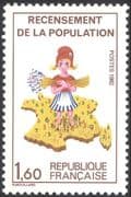 France 1982 "Marianne"/ Census/ Population/ People/ Map/ Animation 1v (n43844)