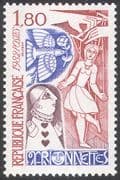 France 1982 Puppets/ Marionettes/ Clown/ Jester/ Dove/ Pigeon/ Bird/ Stories 1v n29394