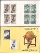 France 1982 Red Cross / Medical / Health / Welfare / Verne / Balloon / Submarine bklt b4479u