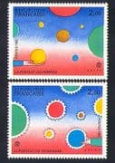 France 1982 StampEx / Cogs / Animation / Art 2v set (n32568)
