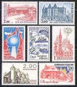 France 1982 Tourism / Buildings / Boats / Fountain 7v n31884