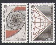France 1983 Europa / Cinema / Film / Photography / Eye / Camera 2v set n(35321)