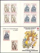 France 1983 Red Cross / Medical / Health / Welfare / Art / Sculptures / Statues bklt b4479w