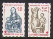 France 1983 Red Cross / Virgin & Child 2v set (n20411)