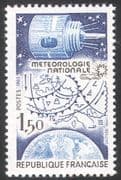 France 1983 Space / Satellite / Weather / Climate 1v (n28770)