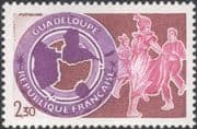 France 1984 Guadeloupe/ Maps/ Dancers/ Dancing/ Tourism/ Regions 1v (n45309)