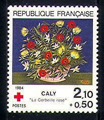 France 1984 Red Cross  /  Health  /  Flowers  /  Welfare 1v n30429
