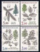 France 1985 Trees / Plants / Nature / Flowers / Fruit 4v n31028