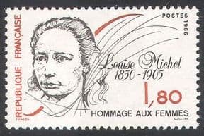 France 1986 International Women's Day  /  Louise Michel  /  Politics  /  Writers 1v (n40697)