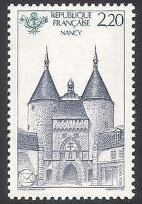 France 1986 Nancy  /  Gate  /  Fortifications  /  Buildings  /  Architecture  /  Philately 1v n40709