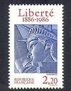 France 1986 Statue of Liberty / Art / Eiffel / Engineering / People 1v (n38262)