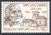 France 1986 Vianney / Cure d'Ars / Saints / People / Church / Buildings 1v (n40713)