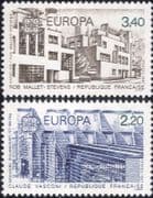 France 1987 Europa/ Buildings/ Architecture/ Design/ Architects 2v set (n33070)