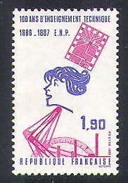 France 1987 technical Education  /  Computing  /  Drawing Equipment 1v (n38260)