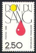 France 1988 Medical / Health / Blood Donation 1v (n30392)