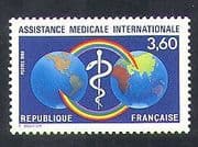 France 1988 Medical / Health / Welfare / Snake / Rainbow / Map / Animation 1v (n37656)