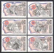 France 1989 Revolution / People / Politics / Horses / Red Cross Fund 6v set (n36060)