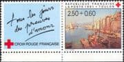 France 1991 Red Cross Fund/ Medical/ Health/ Welfare/ Boats/ Paintings/ Art 1v + lbl (n43151a)