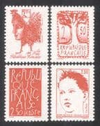 France 1992 First Republic Anniversary/ Marianne/ Cockerel/ Tree/ Animation/ Politics/ Government 4v set (n43025)