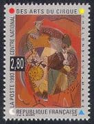 France 1993 Clowns / Circus / Art / Animation 1v (n35147)