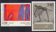 France 1993 Europa / Modern Art / Sculpture / Statue / Bronze 2v set (n35282)