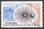 France 1994 Conservatory / Arts / Crafts / Map / Pendulum / Animation 1v (n40677)