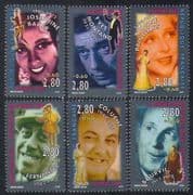France 1994 Red Cross Fund / People / Entertainers / Film / Music / Actors 6v set (n35289)