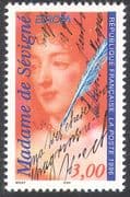 France 1996 Europa/ Famous Women/ Mme de Sevigne/ Writers/ Diarist 1v (n42534)